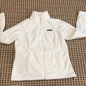 Columbia Soft White Full-Zip Jacket